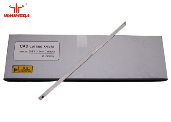 Pièces de rechange de couteau de coupeur de la lame de couteau de Takaoka 208 * 6,3 * 2mm